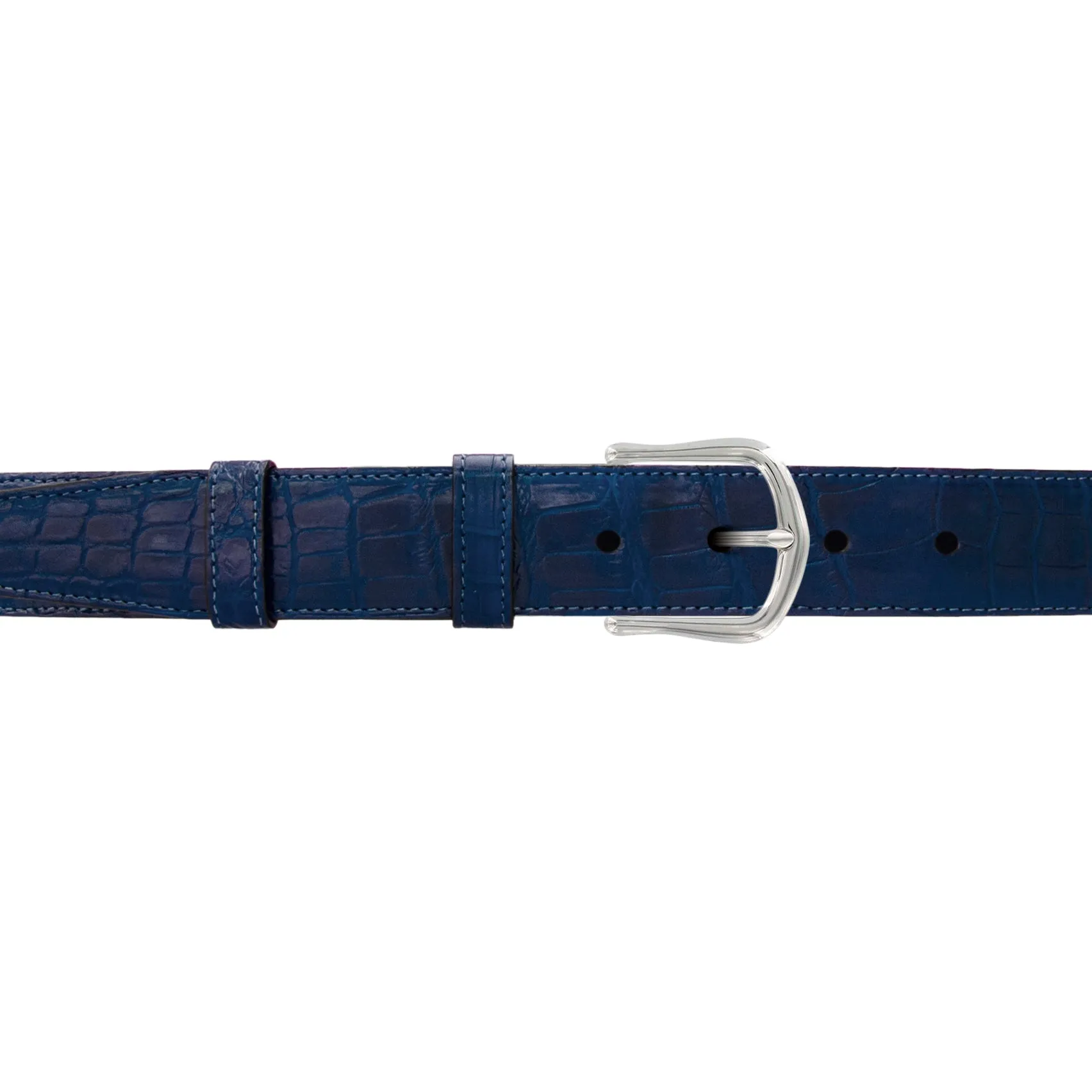 1 1/4" Royal Seasonal Belt with Derby Cocktail Buckle in Polished Nickel