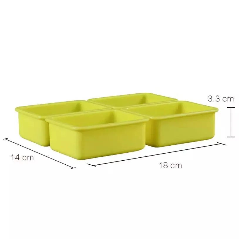4 CAVITY RECTANGULAR SOAP MOULD