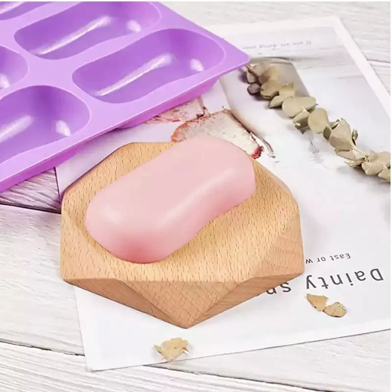 6 CAVITY CLASSIC SOAP SHAPE MOULD (RANDOM COLOUR)