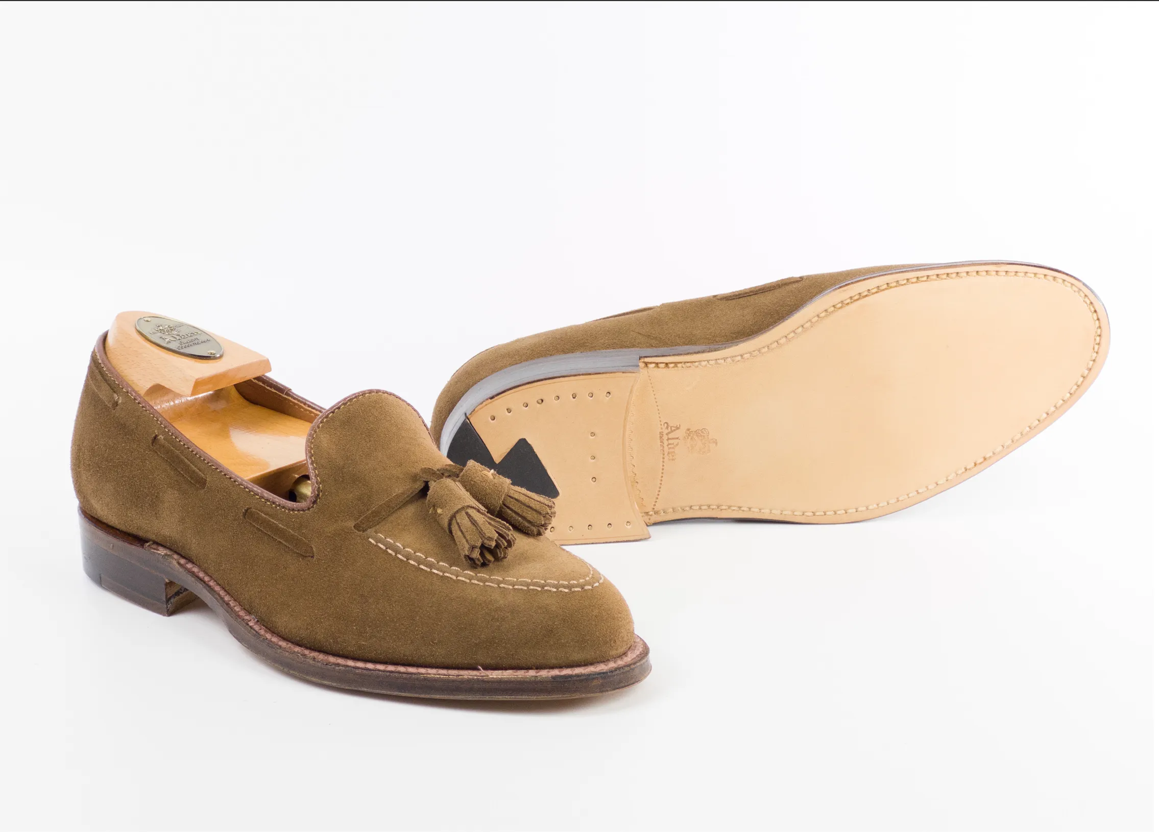 Alden 3403 Tassel Moccasin Loafer (Snuff Suede)