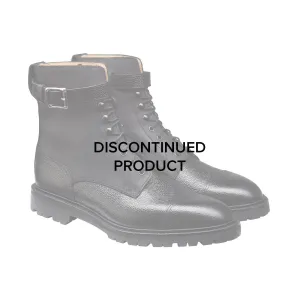 Aldershot Black Scotch Grain & Black Rough-Out Suede