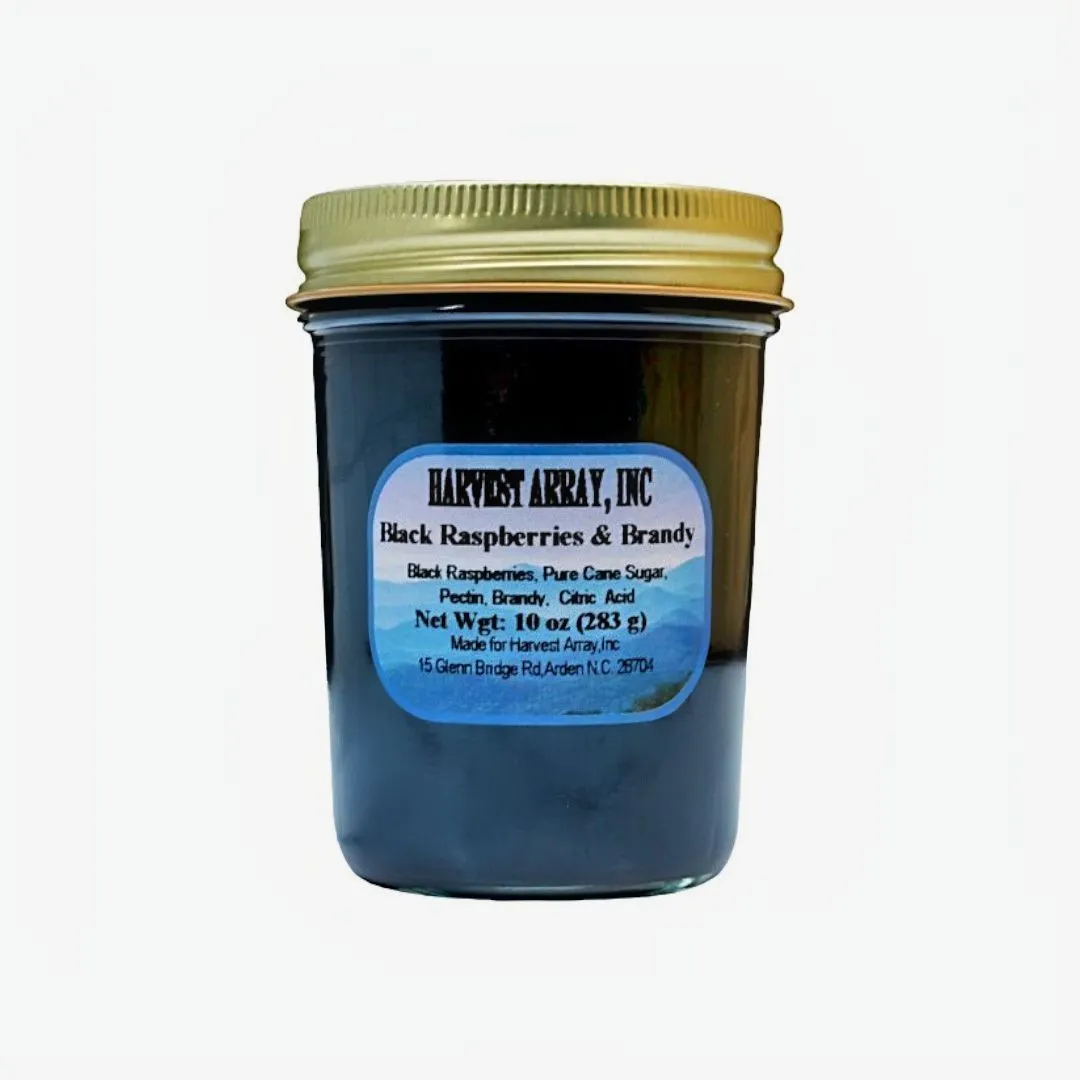 Blue Ridge Jams Black Raspberries and Brandy Gourmet Jam