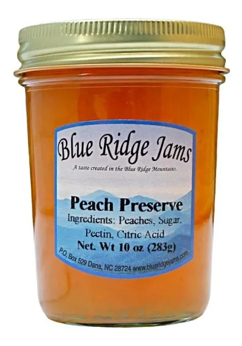 Blue Ridge Jams Peach Preserves
