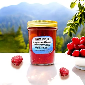 Blue Ridge Jams Raspberries and Brandy Gourmet Jam