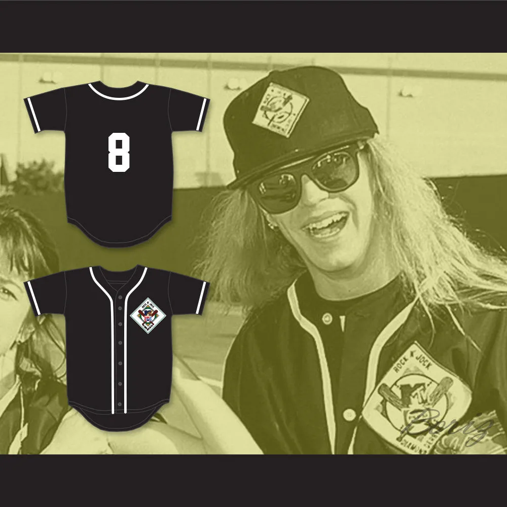 Bret Michaels 8 Aardvarks Baseball Jersey 1st Annual Rock N' Jock Diamond Derby 1990