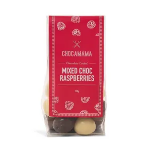Chocamama Chocolate Mixed Raspberries 125g