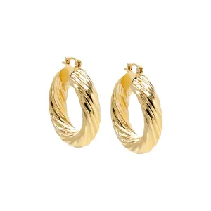 Chunky Swirl Hoop Earring