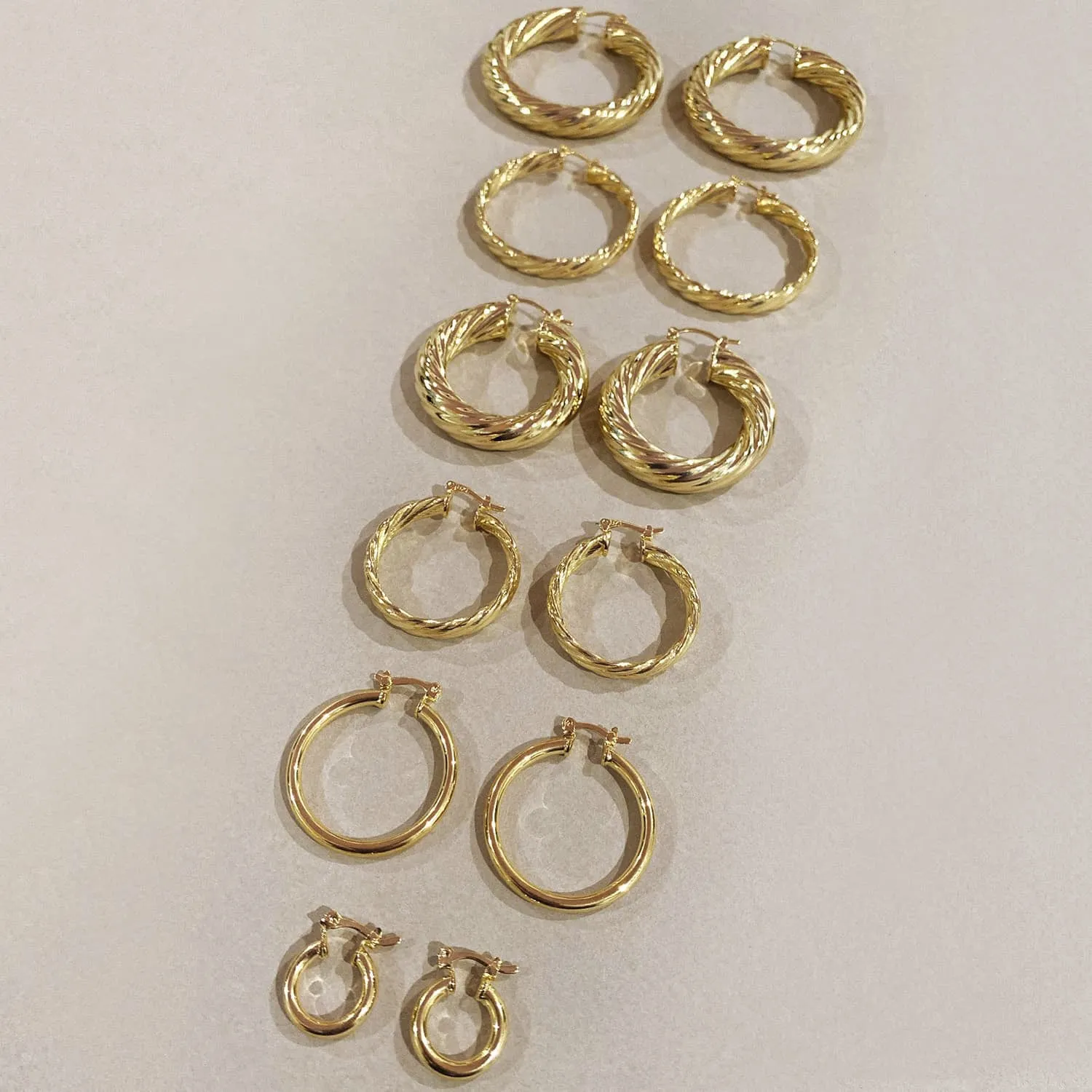 Chunky Swirl Hoop Earring