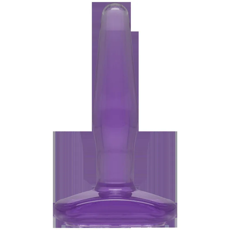 Crystal Jellies Butt Plug - Small- Purple