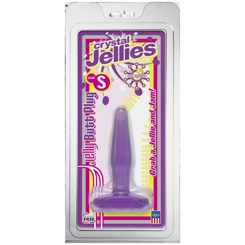 Crystal Jellies Butt Plug - Small- Purple