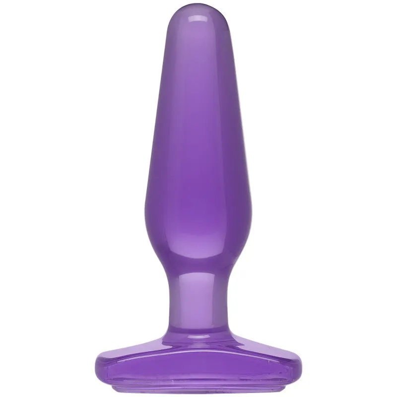 Crystal Jellies Medium Butt Plug - Purple
