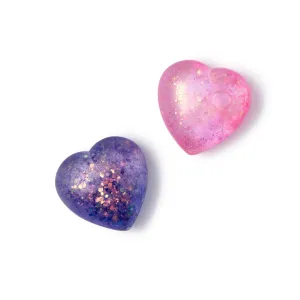 Cupcakes & Cartwheels Glitter Squishy Heart