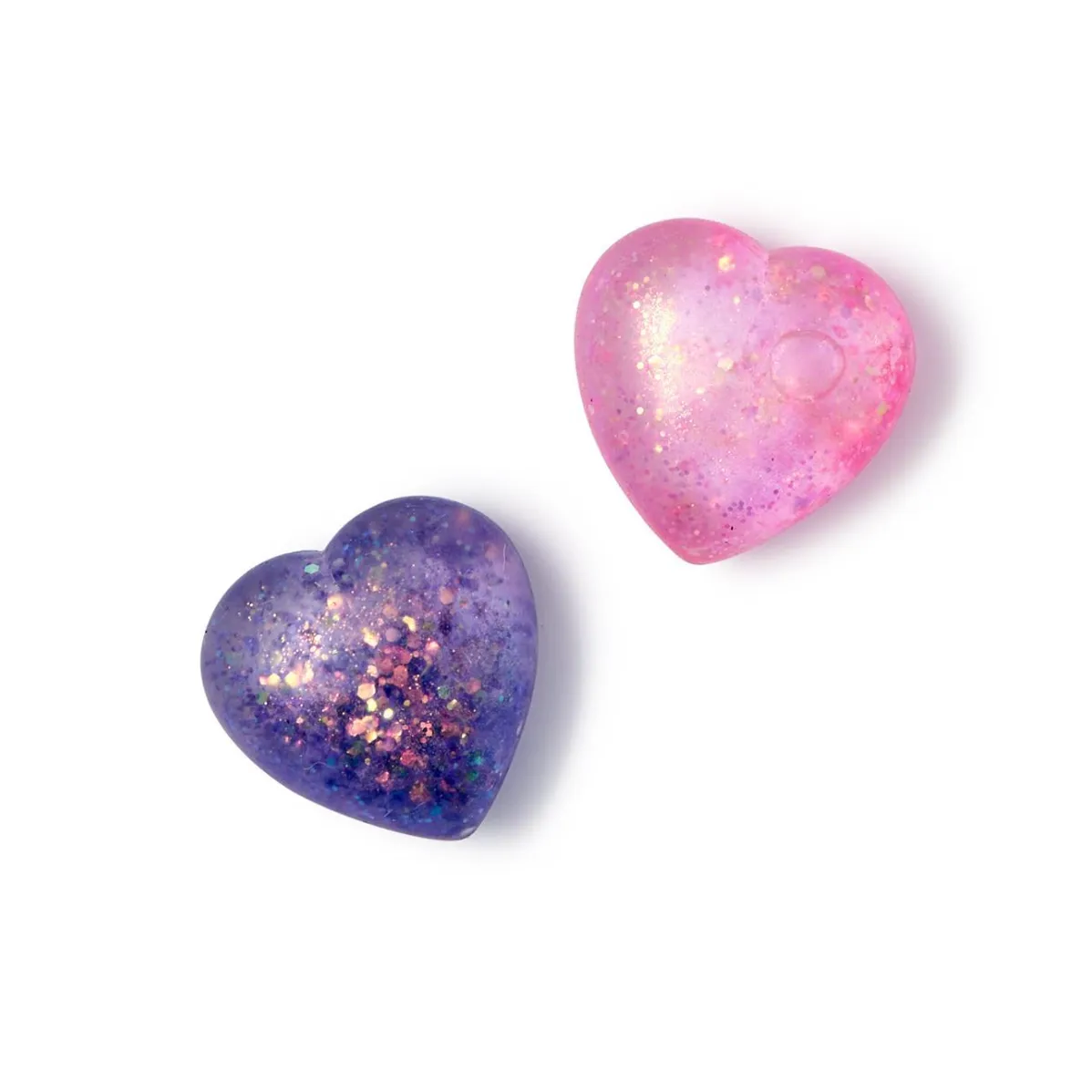 Cupcakes & Cartwheels Glitter Squishy Heart