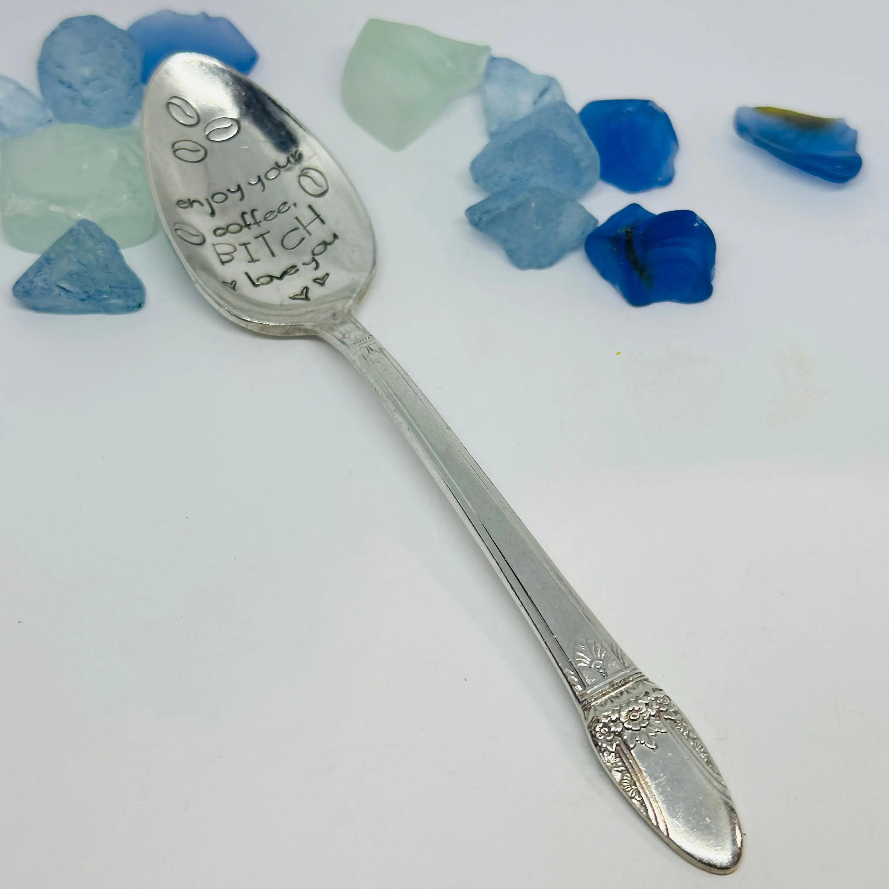 Custom Order for Rosa - Hand Stamped Novelty Spoon