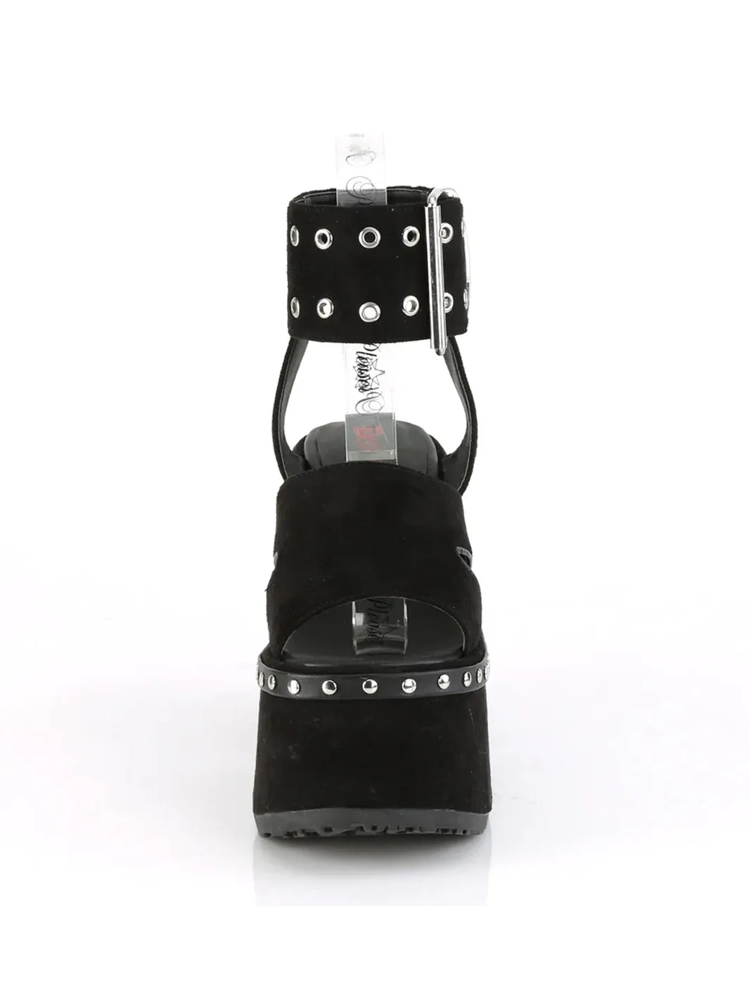 DEMONIA CAMEL-102 - BLACK VEGAN SUEDE✰ PRE ORDER ✰