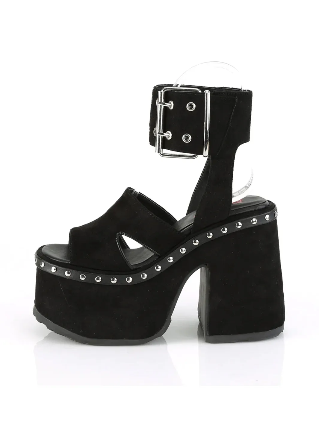 DEMONIA CAMEL-102 - BLACK VEGAN SUEDE✰ PRE ORDER ✰