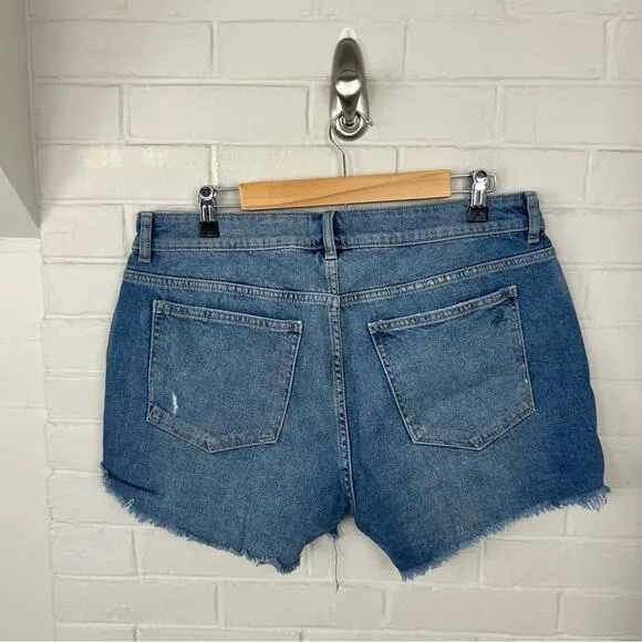 DL1961 Karlie Boyfriend Distressed Denim Shorts Size 31