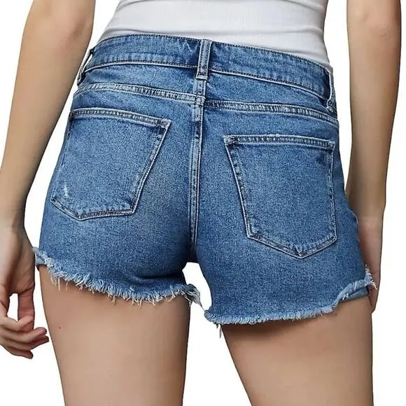 DL1961 Karlie Boyfriend Distressed Denim Shorts Size 31