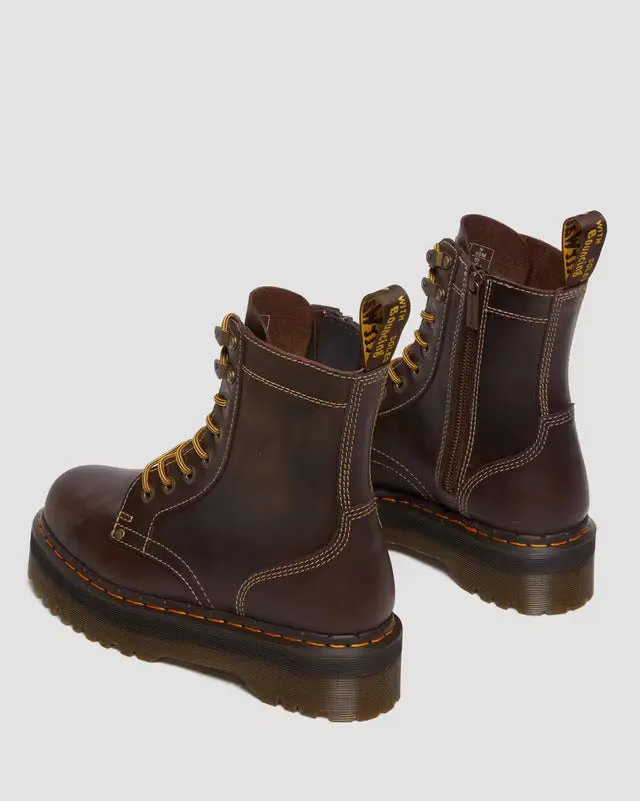 Dr Martens Jadon Crazy Horse Leather Platforms
