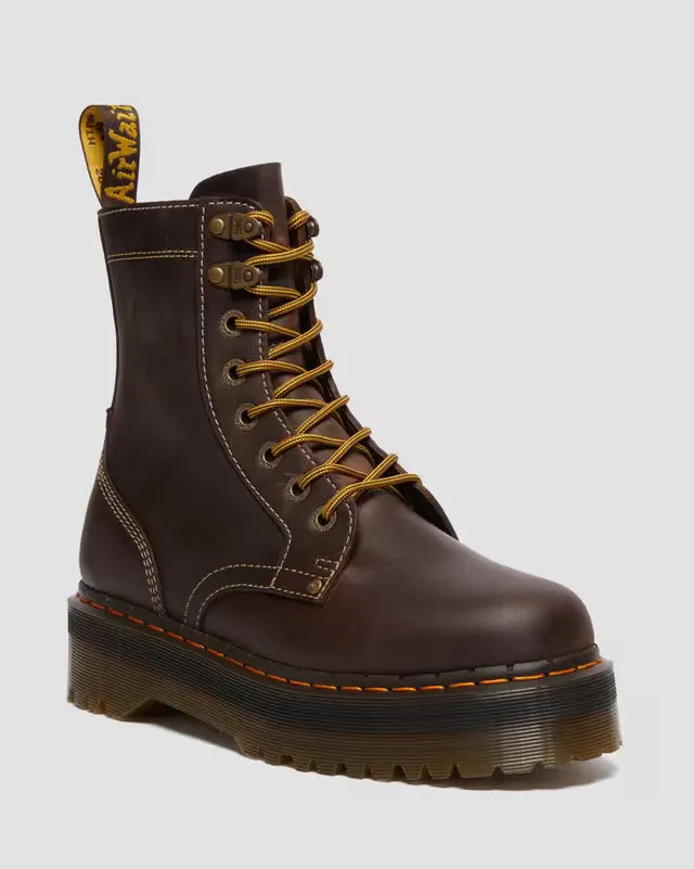 Dr Martens Jadon Crazy Horse Leather Platforms