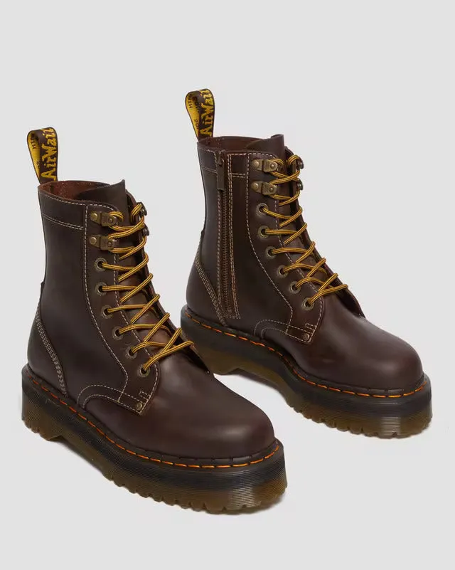Dr Martens Jadon Crazy Horse Leather Platforms