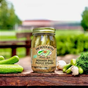 Dutch Kettle Amish Home Style Kosher Dill Pickle Spears