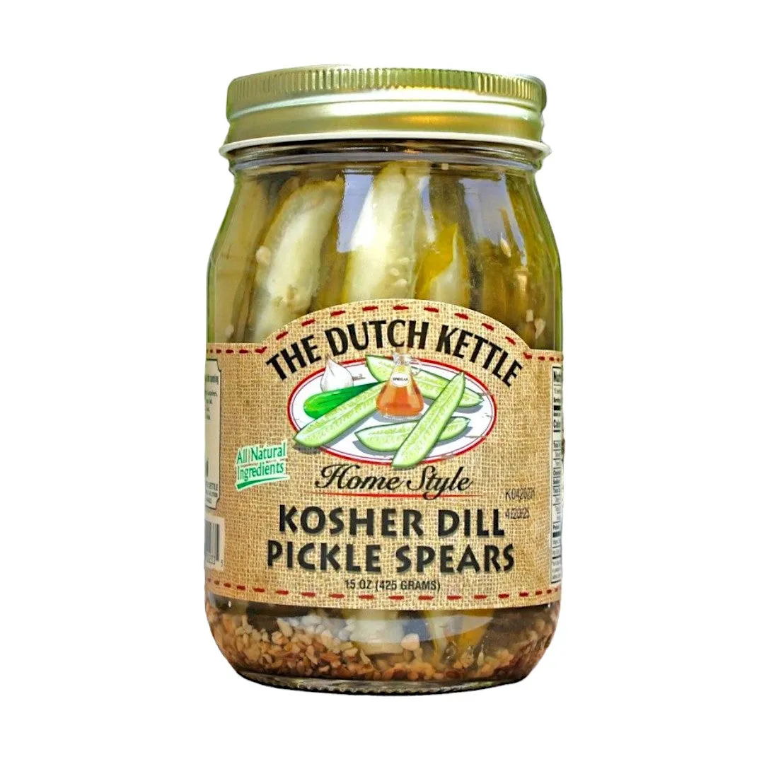 Dutch Kettle Amish Home Style Kosher Dill Pickle Spears