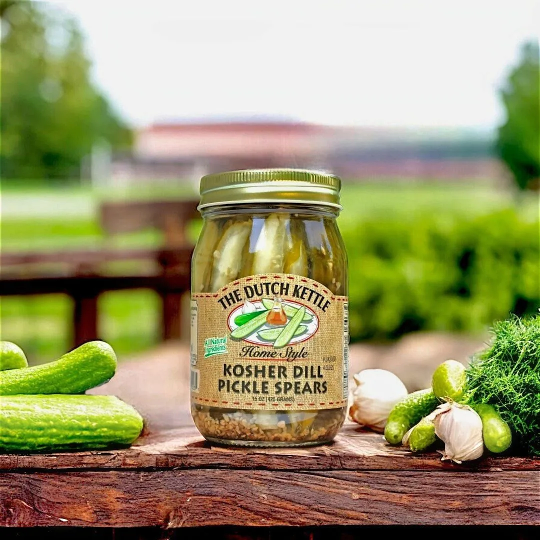 Dutch Kettle Amish Home Style Kosher Dill Pickle Spears