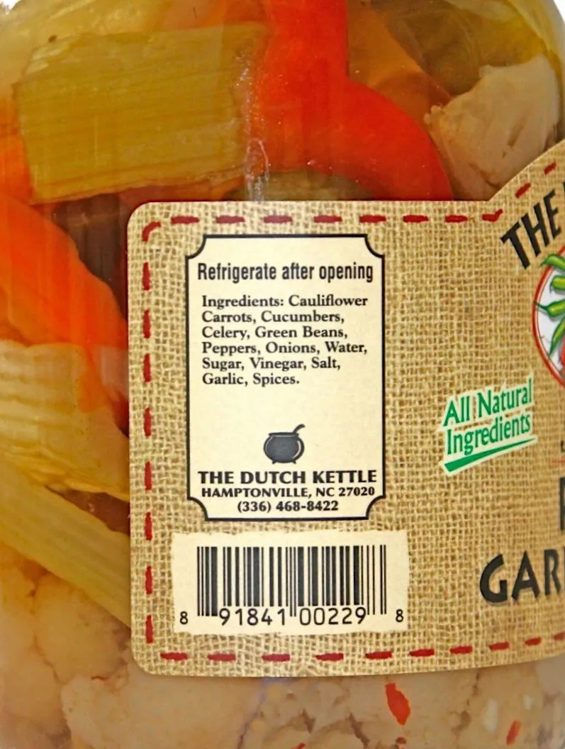 Dutch Kettle Amish Home Style Pickled Garden Medley