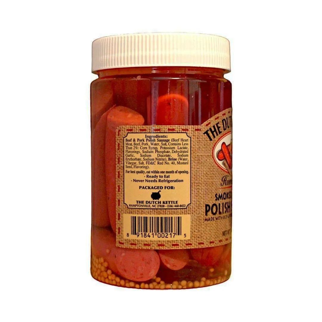 Dutch Kettle Amish Home Style Pickled Smoked Polish Sausage