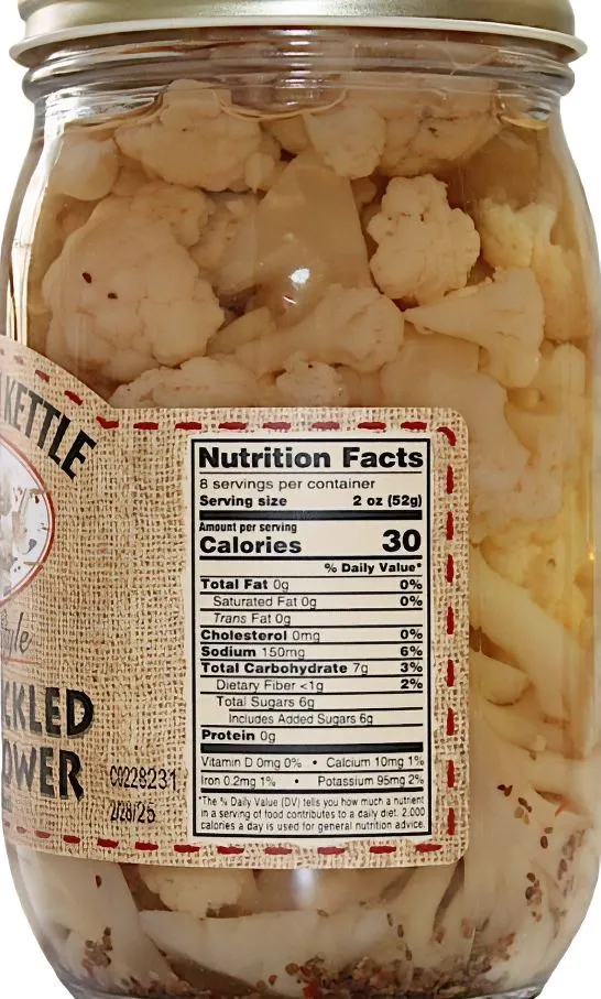 Dutch Kettle Amish Home Style Sweet Pickled Cauliflower