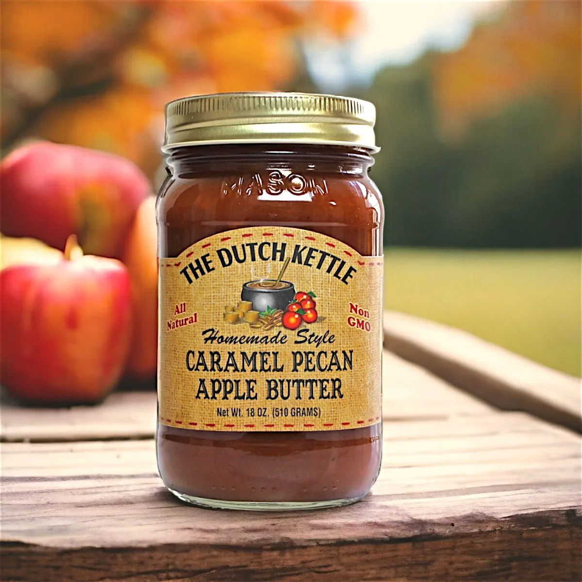 Dutch Kettle Amish Homemade Caramel Pecan Apple Butter