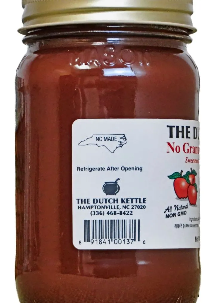 Dutch Kettle Amish Homemade No Sugar Added Apple Butter