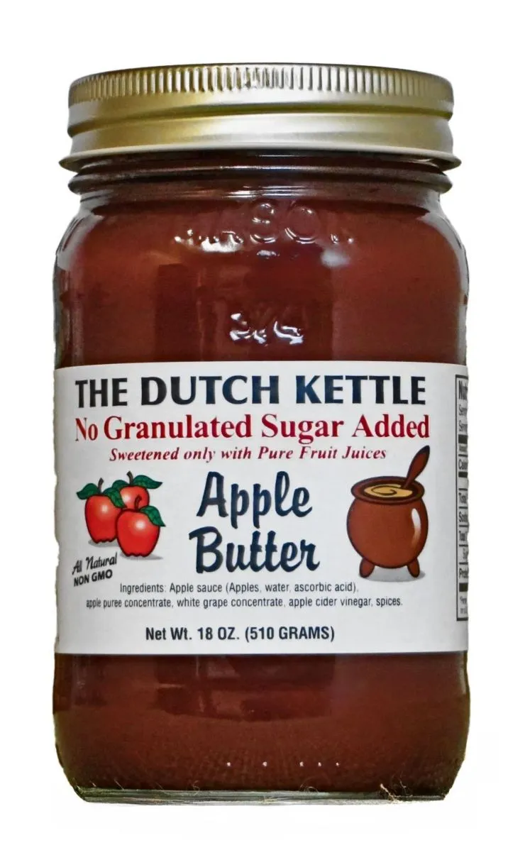 Dutch Kettle Amish Homemade No Sugar Added Apple Butter