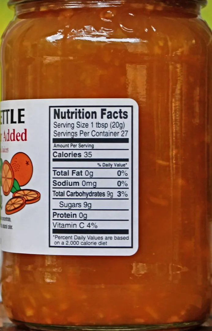 Dutch Kettle Amish Homemade No Sugar Added Orange Marmalade