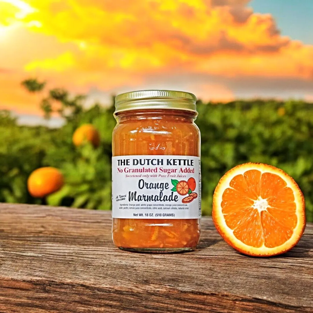 Dutch Kettle Amish Homemade No Sugar Added Orange Marmalade