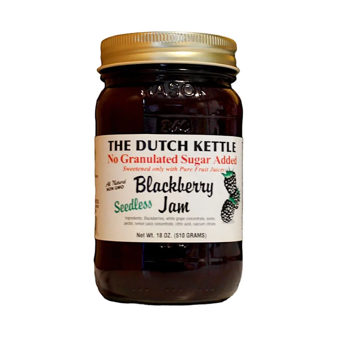Dutch Kettle Amish Homemade No Sugar Added Seedless Jams