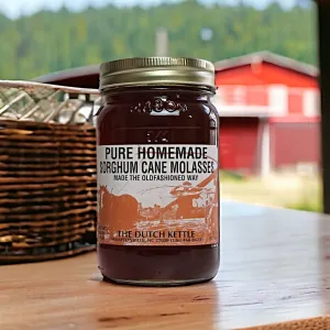 Dutch Kettle Amish Pure Homemade Sorghum Cane Molasses