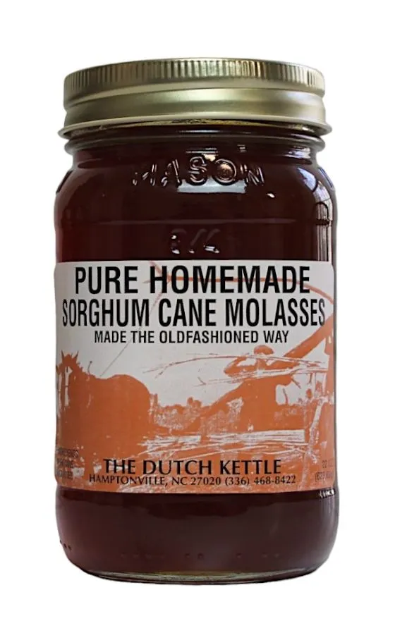 Dutch Kettle Amish Pure Homemade Sorghum Cane Molasses
