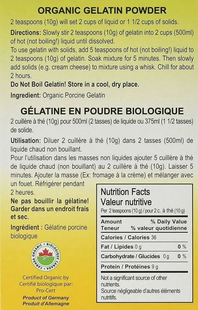 Go-Bio! Organic Gelatin Powder 150 Grams