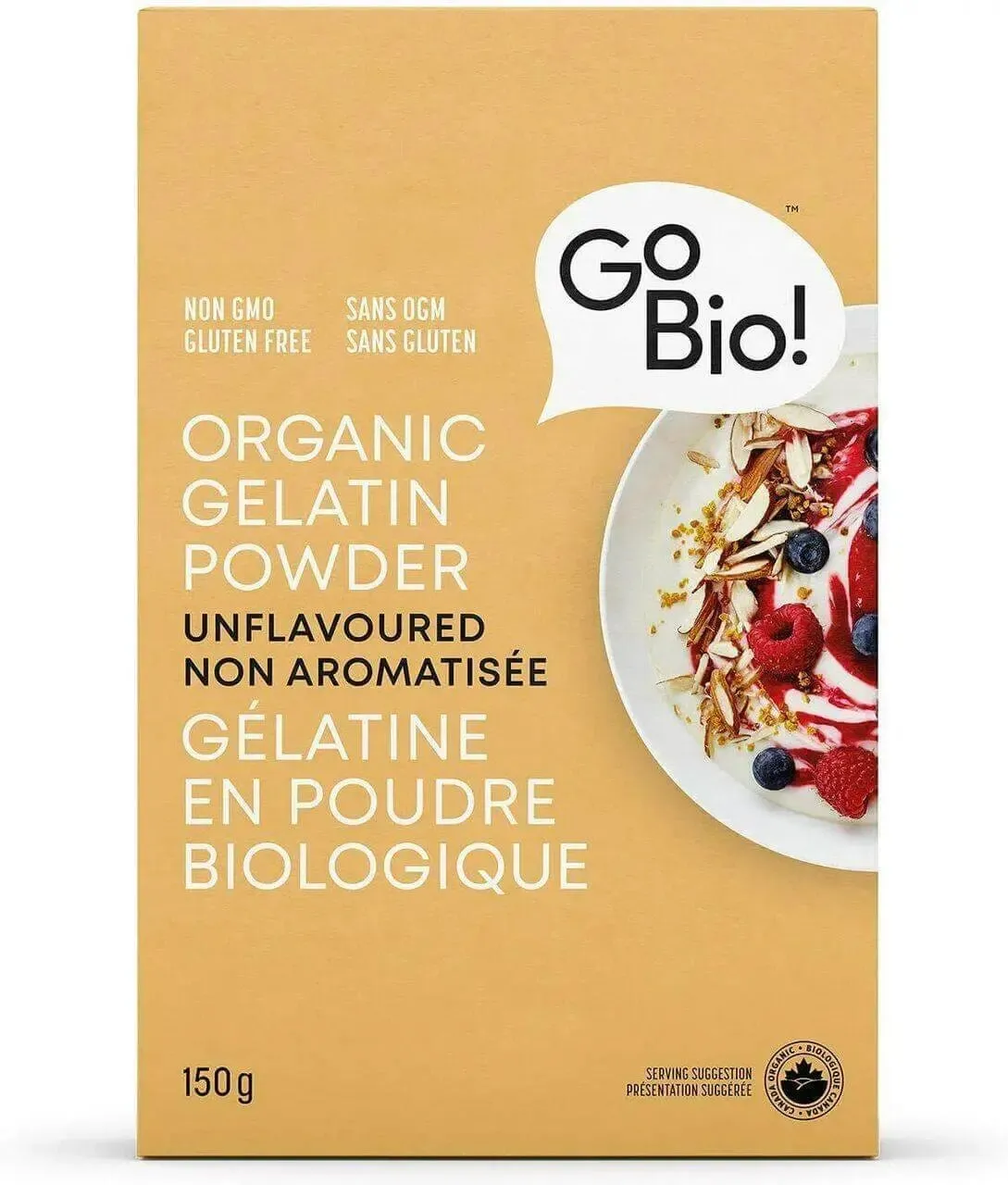 Go-Bio! Organic Gelatin Powder 150 Grams