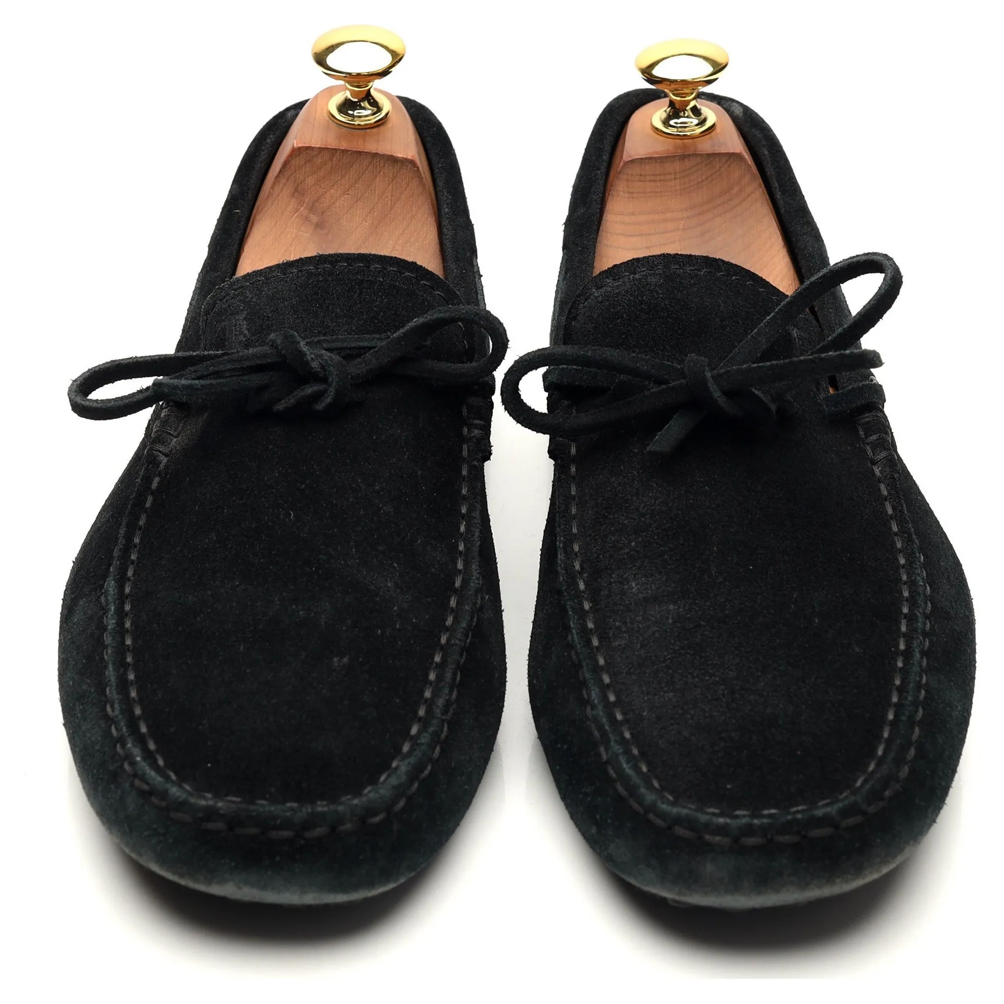 Gommino Black Suede Driving Loafers UK 6.5