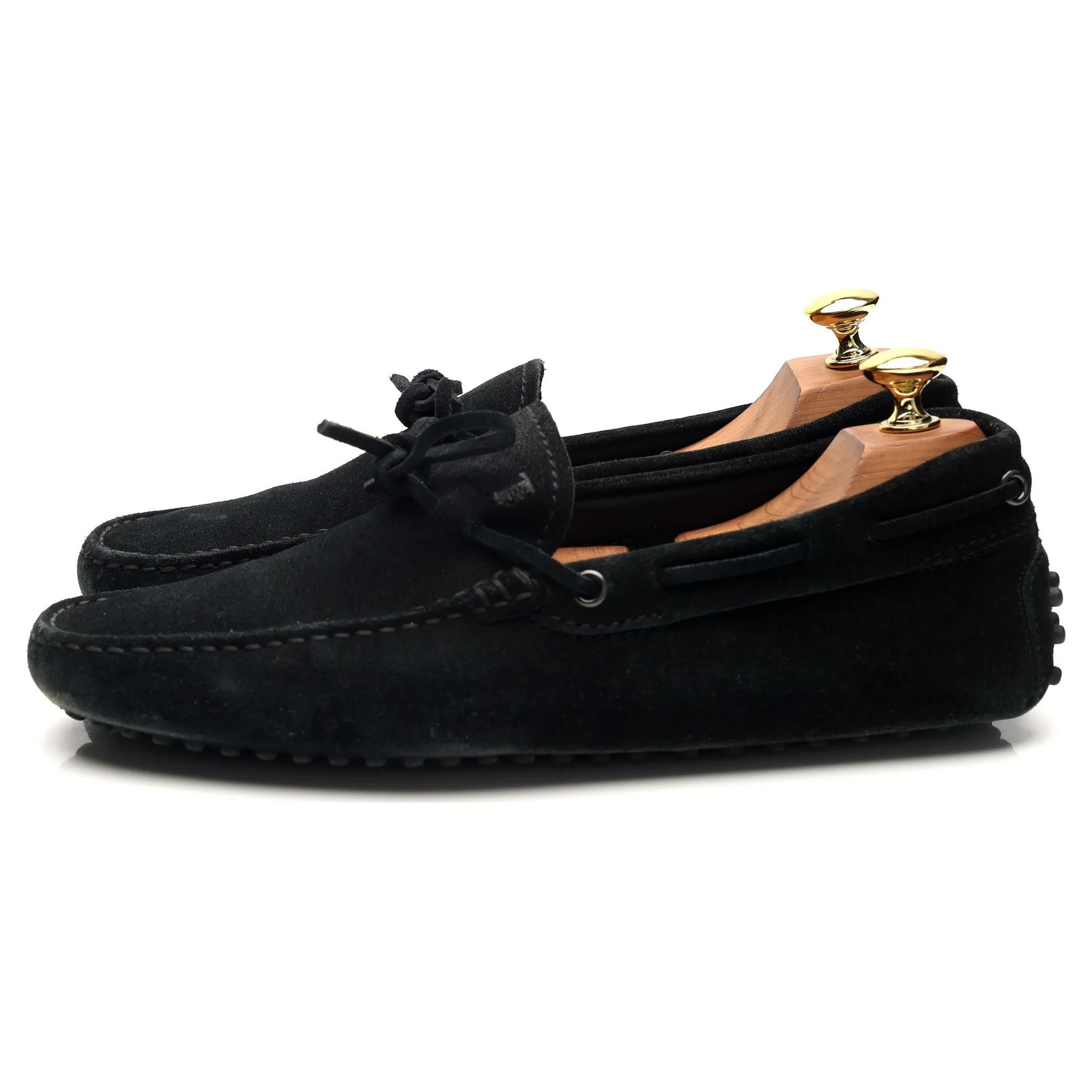 Gommino Black Suede Driving Loafers UK 6.5