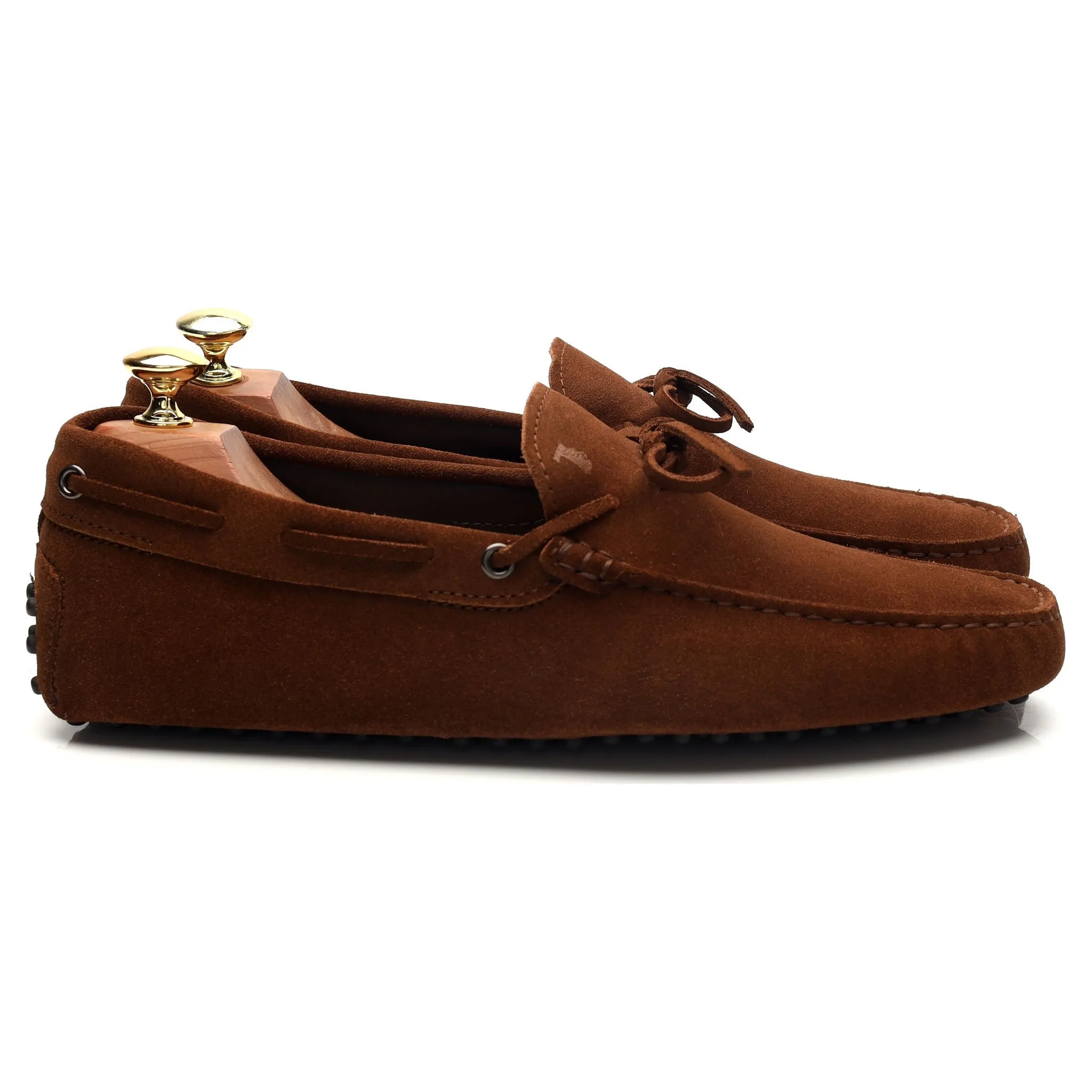Gommino Brown Suede Driving Loafers UK 8