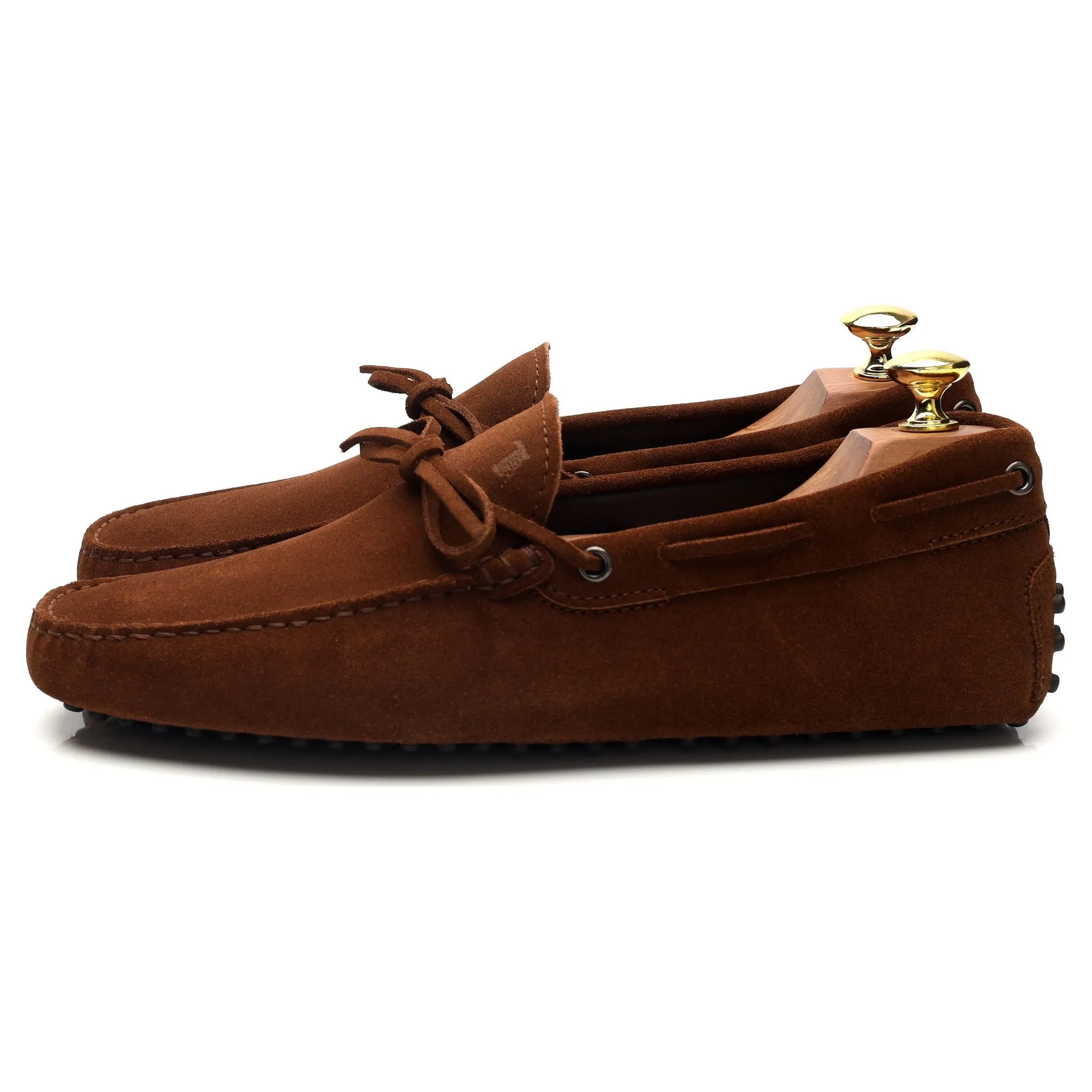 Gommino Brown Suede Driving Loafers UK 8