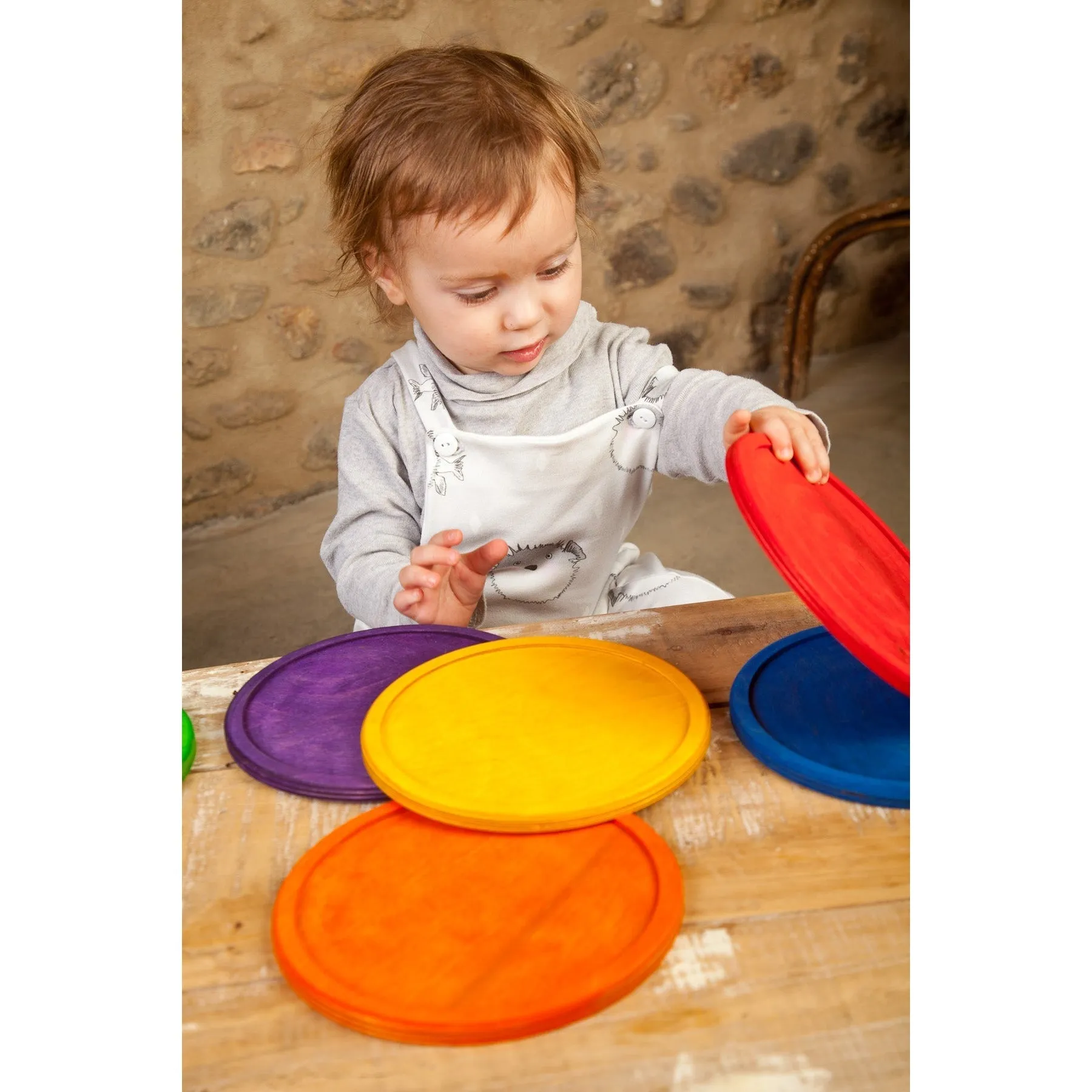 Grapat Coloured Dishes - 6 pieces in 6 Rainbow Colours