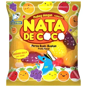 HA Captain Dolphin Nata De Coco Pudding Fruit Shape Mixed Flavour (12x40g) 480g