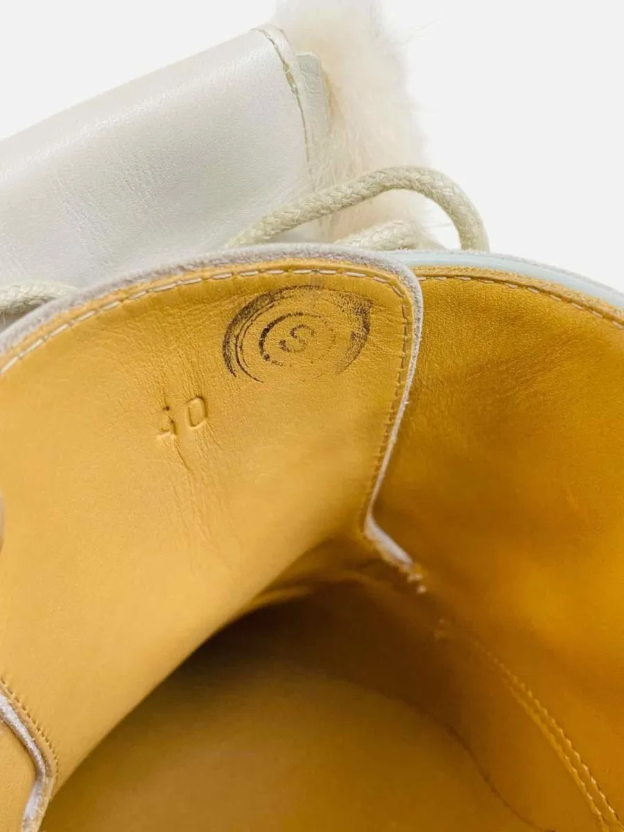 HERMES Derby Off-white Loafers 40