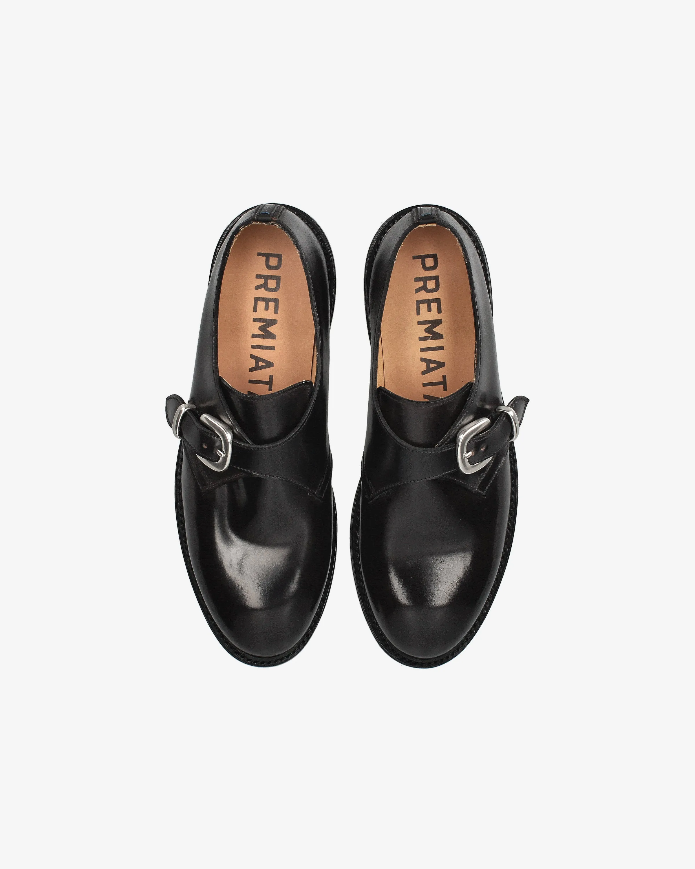 Horse Leather Mono Buckle Derby