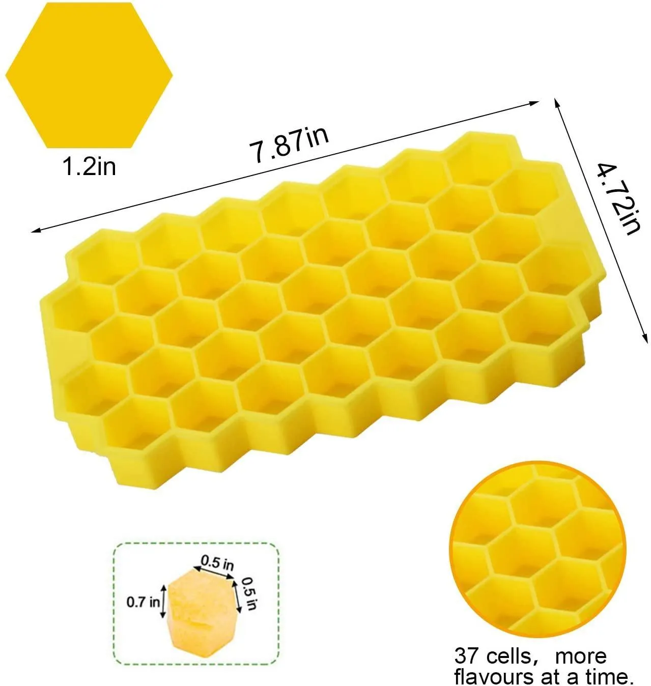 Ice Cube Trays with Lids 2-Pack